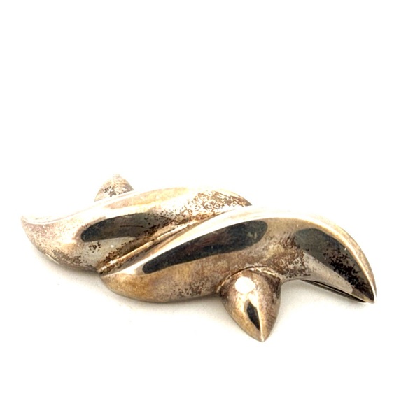 Patricia von Musulin Vintage Sterling Silver Twisted Motif Brooch Pin - Picture 6 of 15